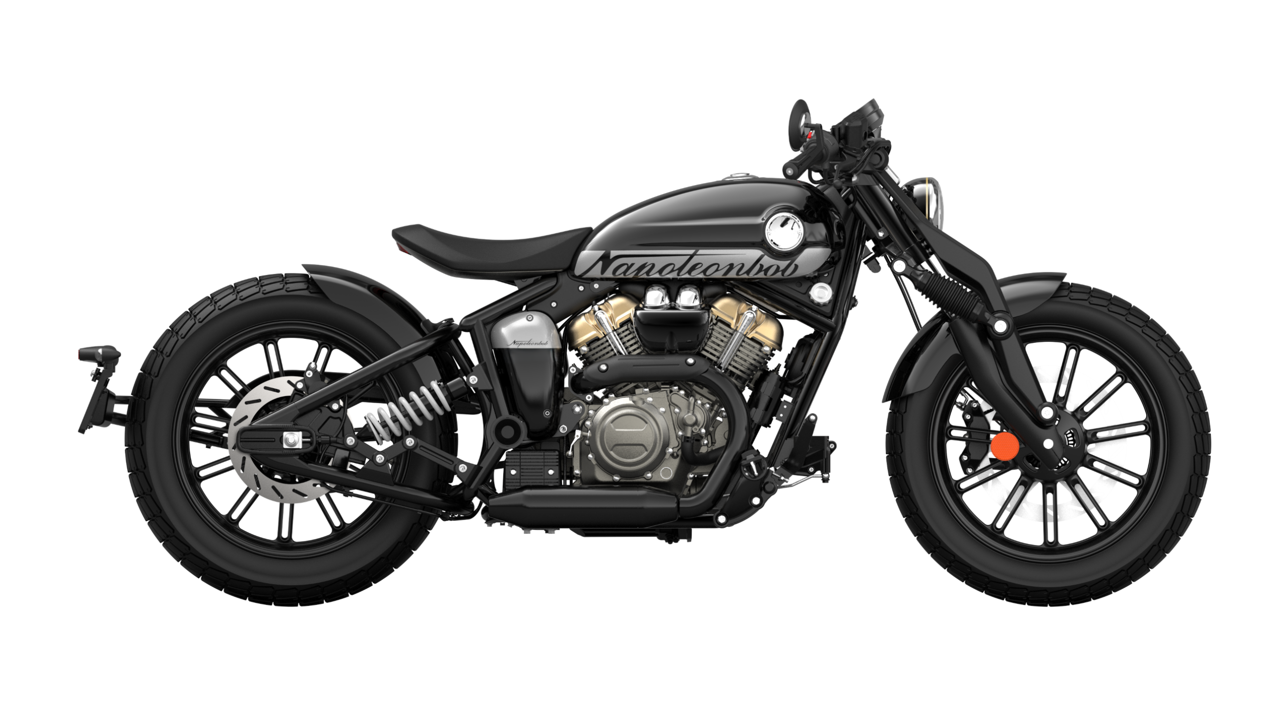 Bobber in Schwarz